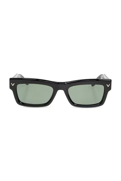 Valentino Garavani Valentino Eyewear Rectangle In Black