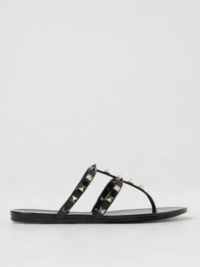 Valentino Garavani Flat Sandals  Woman Color Black