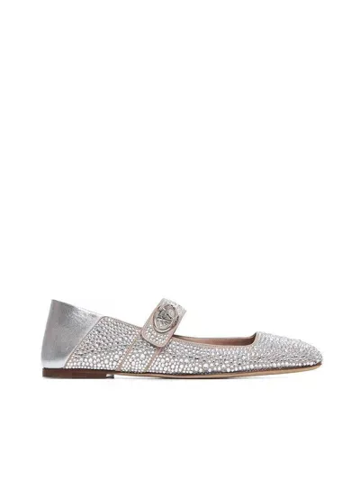 Valentino Garavani Flats In Silver