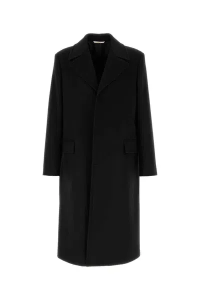 Valentino Garavani Coats In Black