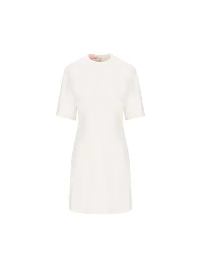 Valentino Round Neck Short In Ivory