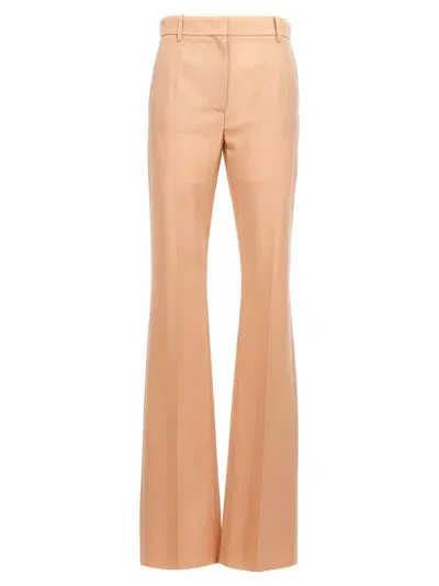 Valentino Garavani 'dry Tailoring Wool'  Pants In Brown