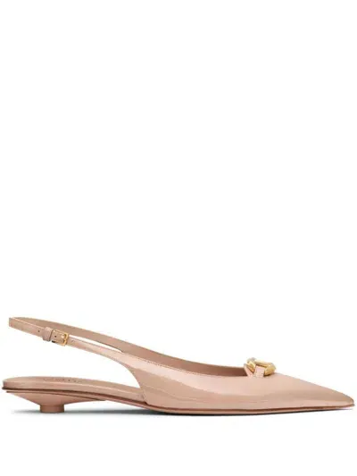 Valentino Garavani Flat Shoes In Beige