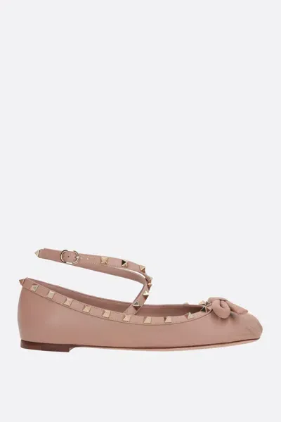 Valentino Garavani Flat Shoes In Cinnamon Roses