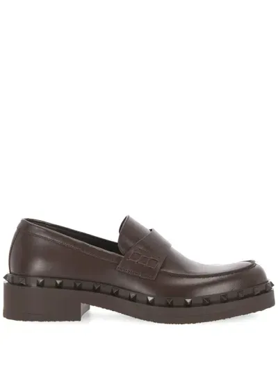 Valentino Garavani Flat Shoes In Brown