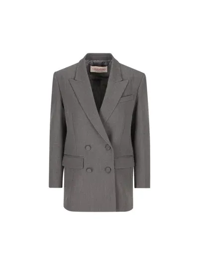 Valentino Garavani Jackets In Grigio Medio Mel