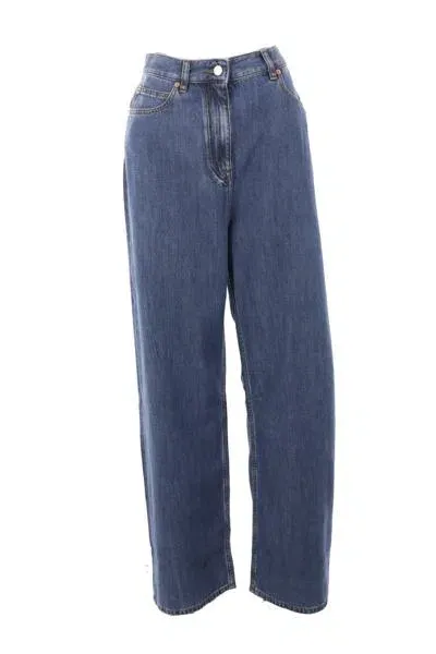 Valentino Garavani Jeans In Medium Blue Denim