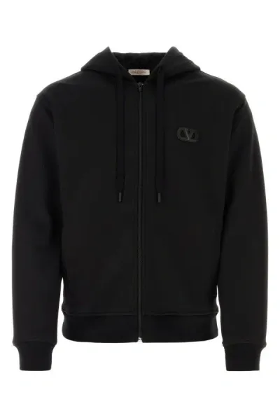 Valentino Black Cotton Blend Sweatshirt