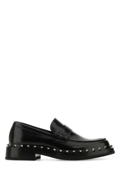 Valentino Garavani Rockstud M-way Loafers In Black