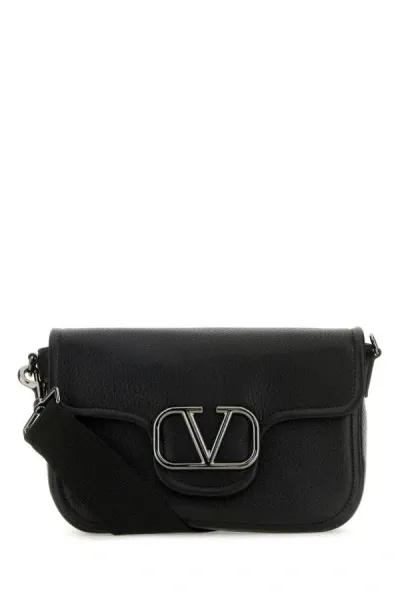 Valentino Garavani Vlogo Crossbody Bag In Black