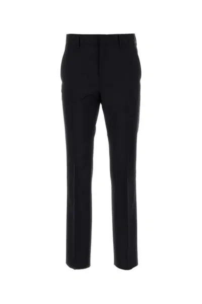 Valentino Wool Pants In Blue