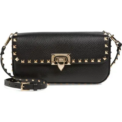 Valentino Garavani Rockstud Crossbody Bag In Schwarz