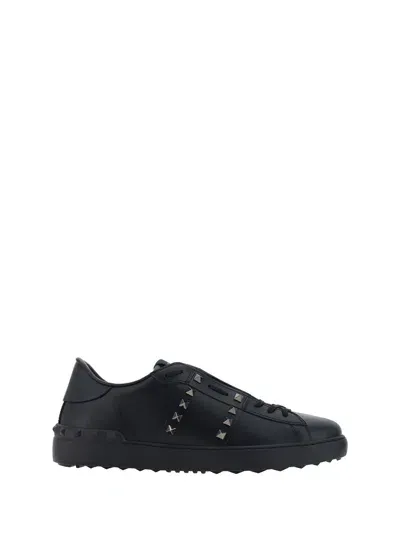 Valentino Garavani Rockstud Sneakers In Black