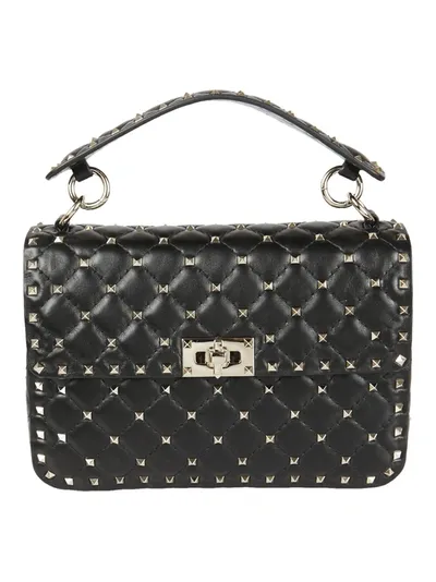 Valentino Garavani Rockstud W Spike Shoulder Bag In Black