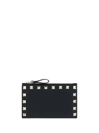 Valentino Garavani Rockstud Wallet In Black