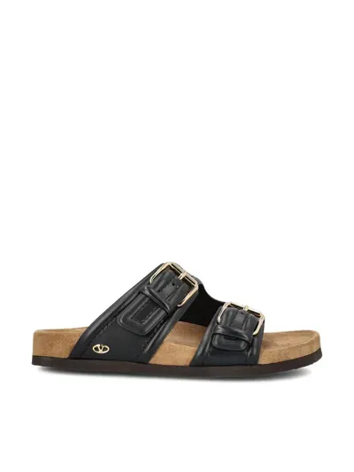 Valentino Garavani Sandals In Black/sigar