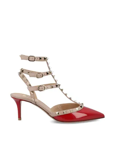 Valentino Garavani Sandals In Red V