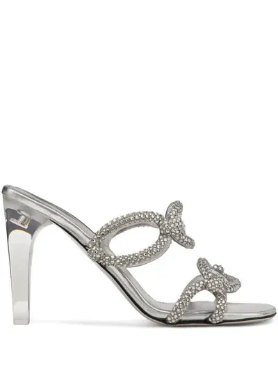 Valentino Garavani Sandalen Mit Absatz  Damen Farbe Silber In Silver