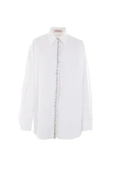 Valentino Garavani Shirts In White+strass