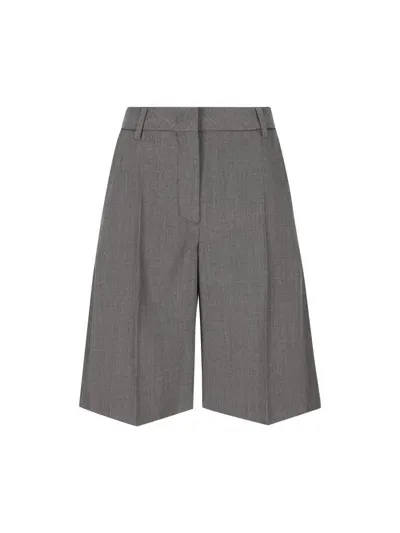 Valentino Garavani Shorts In Medium Gray Mel.