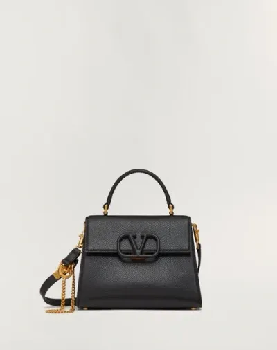 Valentino Garavani Small Vsling Grainy Calfskin Handbag Woman Black Uni