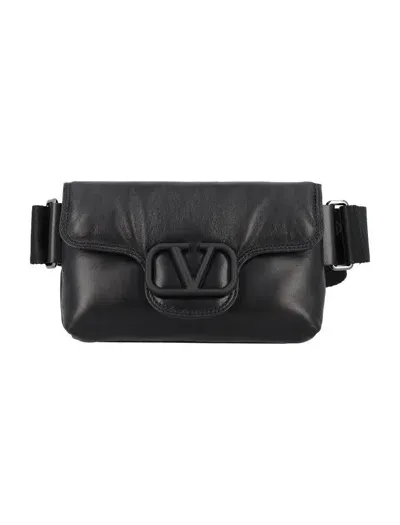 Valentino Garavani Small Waist Satchel In Black