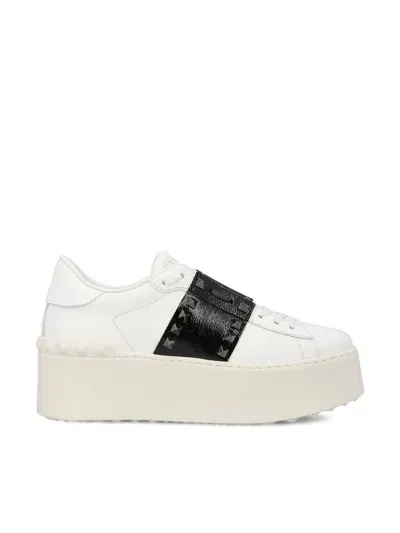 Valentino Garavani Sneakers In White/black/white