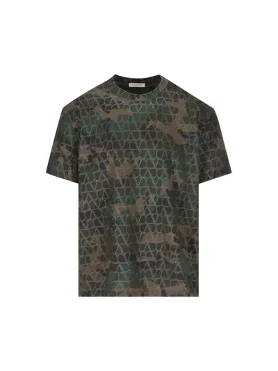 Valentino Garavani T-shirt And Polo In Green