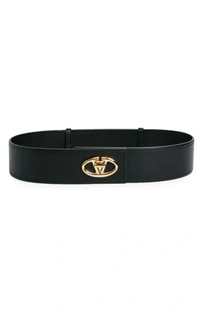 Valentino Garavani Vlogo Belt In Nero