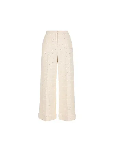 Valentino Garavani Trousers In Beige