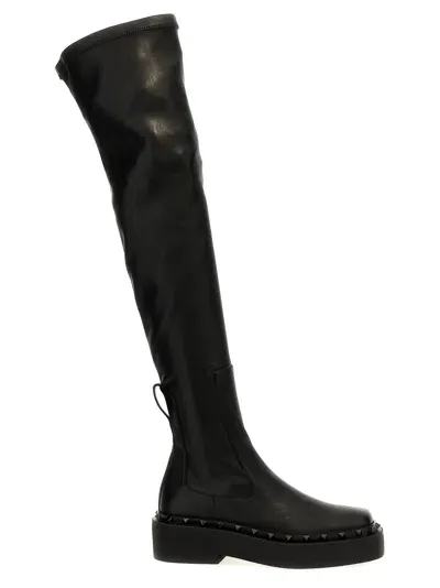 Valentino Garavani 'over The Knee' Boots In Black