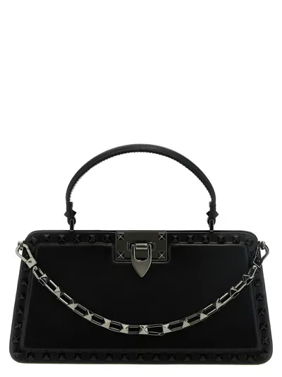 Valentino Garavani 'rockstud' Handbag In Black