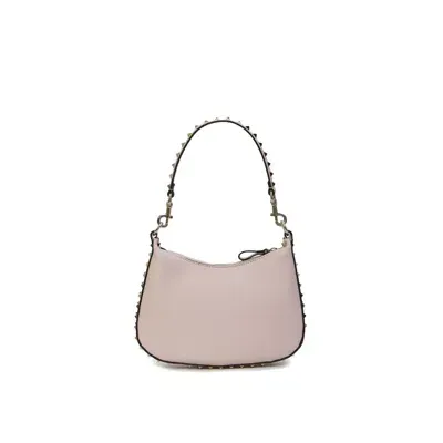 Valentino Garavani Rockstud Shoulder Bag In Beige