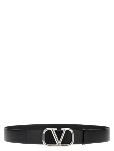 Valentino Garavani Vlogo Signature Belt In Black