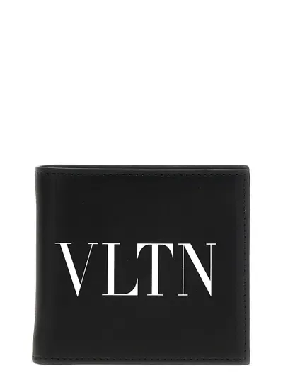 Valentino Garavani 'vltn' Wallet In White/black