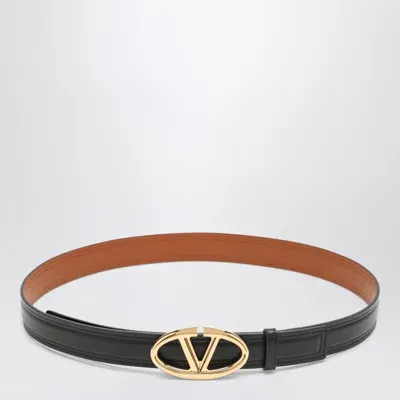 Valentino Garavani Women's Vlogo Belt The Bold Edition Tblack/marrone | Size 85 Eu | 4w0t0sj4fzc In Black