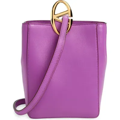 Valentino Garavani Vlogo The Bold Leather Crossbody Bag In Violett