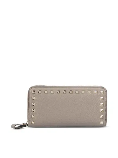 Valentino Garavani Wallets In Moon Taupe