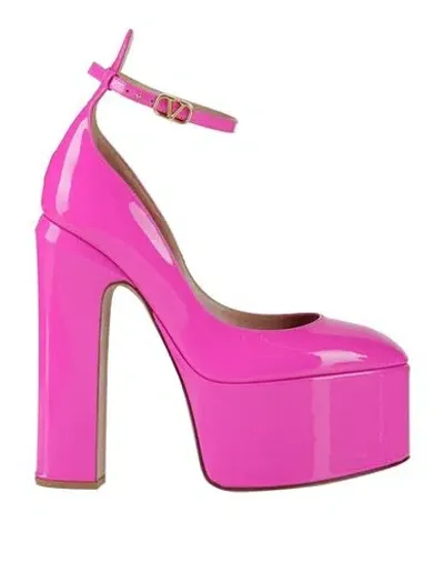 Valentino Garavani 165mm Tan-go Patent Leather Pumps In Fuchsia