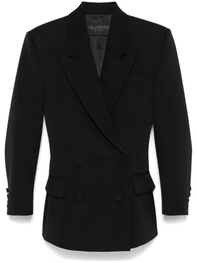 Valentino Garavani Wool Jacket In Black