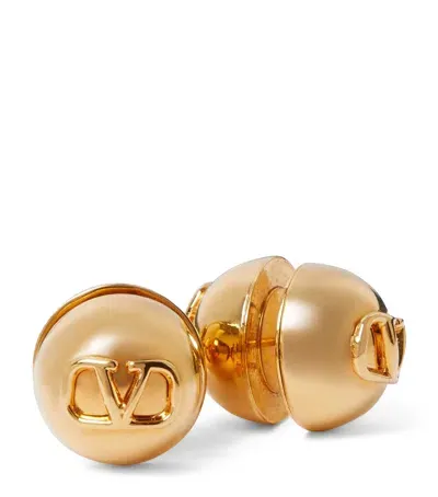 Valentino Garavani Gold-tone Vlogo Earrings