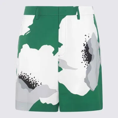 Valentino Green Cotton Shorts