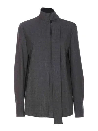 Valentino Grey Shirt In Gris