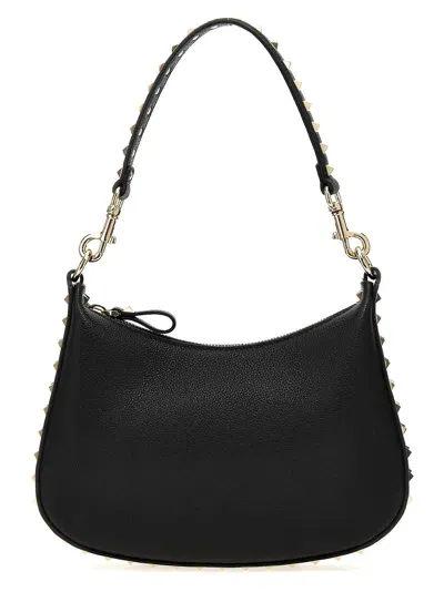 Valentino Garavani Hobo Small Shoulder Bag In Black