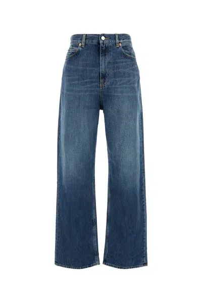 Valentino Denim Boyfriend Jeans In Blue