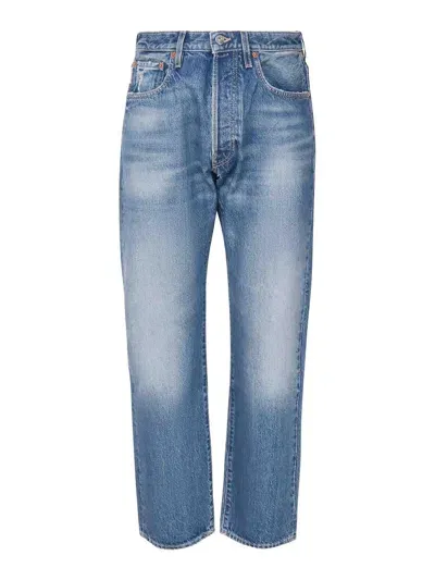 Valentino 5-pocket Straight-leg Jeans In Gris