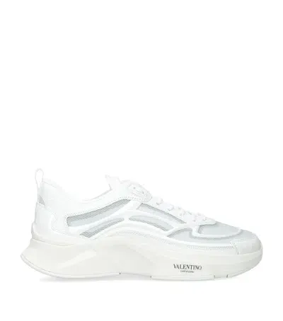 Valentino Garavani Leather True Actress Sneakers In White