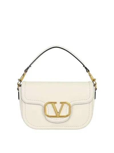 Valentino Garavani Letaher Bag In White