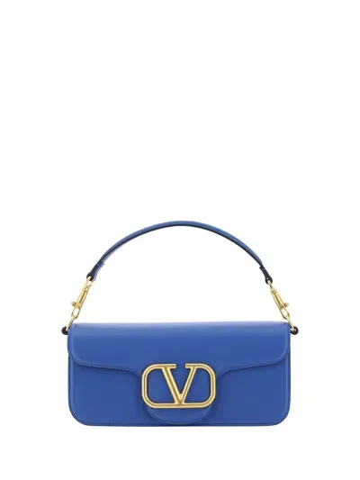 Valentino Garavani Locò Handbag In Riverside Blue