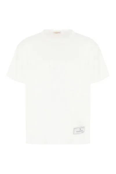 Valentino Logo Cotton T-shirt In White